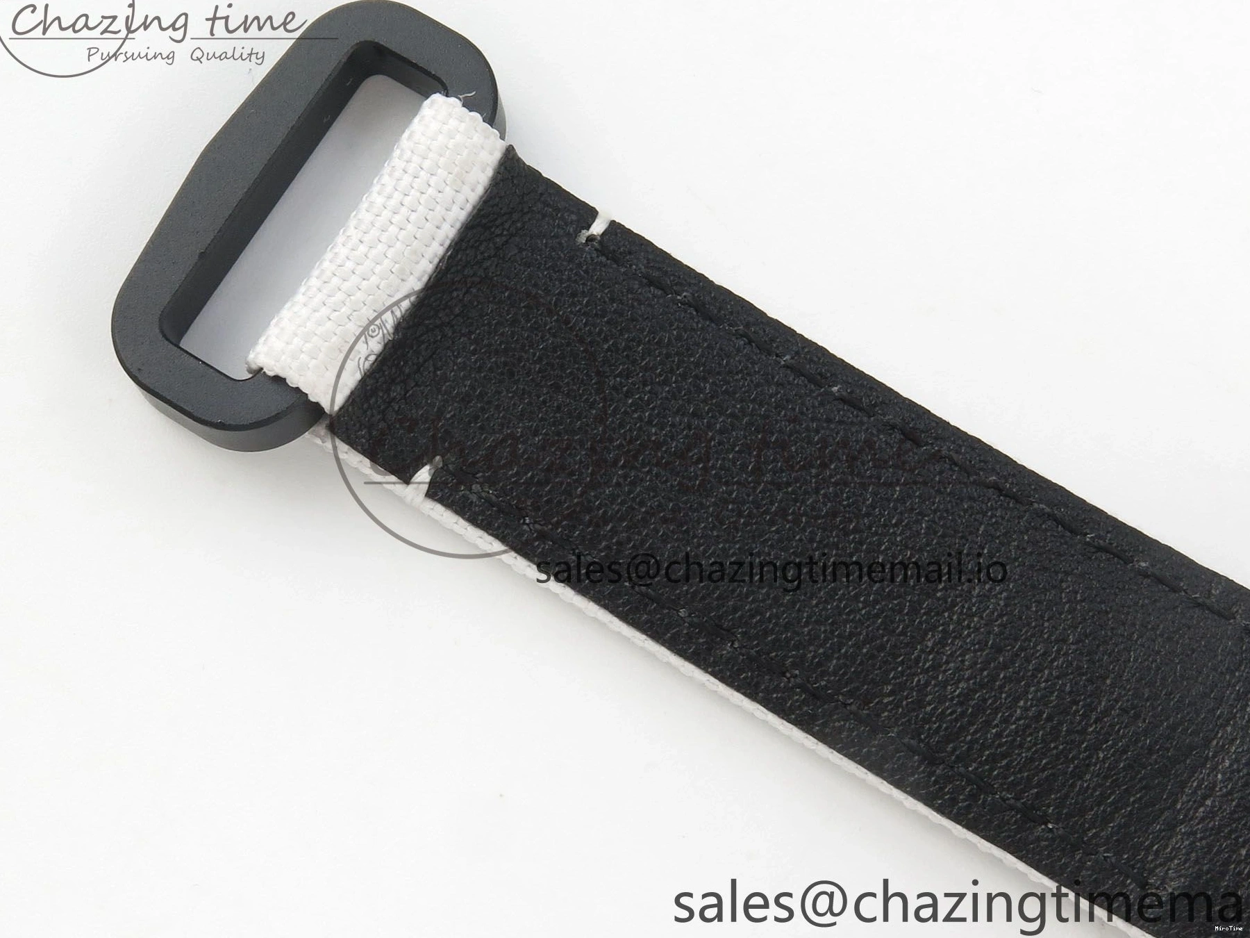 MiroTime 0301 Daytona Cosmograph White Carbon MPF Best Blaken Skeleton Dial on White Nylon Strap A FreshLook 314